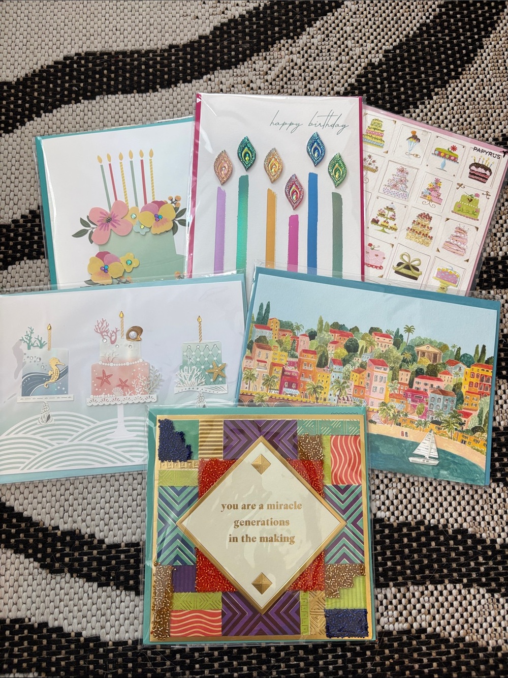 🆕Papyrus 6 Piece Birthday Greeting Card Bundle
